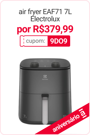 Imagem Fritadeira Elétrica Air Fryer Britânia BAF11A 11L (cupom 9do9) por	379,99