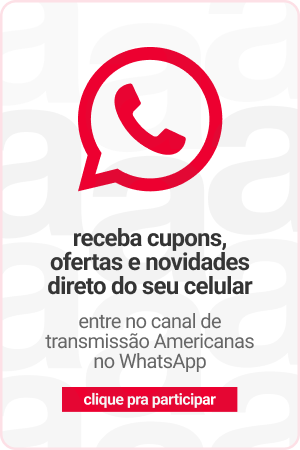 Imagem entre no canal de transmissão da Americanas no whatsapp e receba cupons ofertas e novidades direto no seu celular 