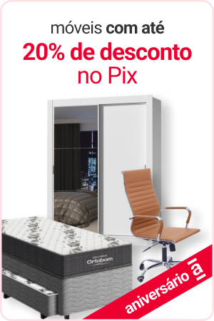 Imagem móveis com até 20% de desconto no pix